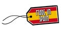 Made in Spain Label on white background Royalty Free Stock Photo