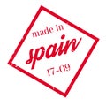 Made In Spain rubber stamp