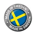 Made in Sweden flag metal icon