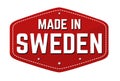 Made in Sweden label or sticker