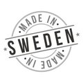 Made In Sweden Stamp Logo Icon Symbol Design. Seal Badge National Product vector.