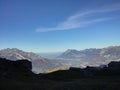 Beautiful Swiss mountains, fresh air Royalty Free Stock Photo