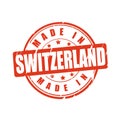 Made in Switzerland vector stamp