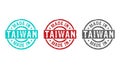 Made in Taiwan stamp and stamping