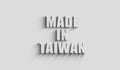Made in Taiwan symbol 3d with shadow