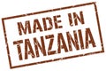 made in Tanzania stamp