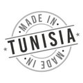 Made in Tunisia Quality Original Stamp Design Vector Art Tourism Souvenir Round Seal badge.