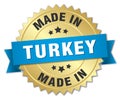 made in Turkey badge Royalty Free Stock Photo