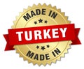 made in Turkey badge Royalty Free Stock Photo