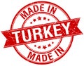 made in Turkey stamp Royalty Free Stock Photo