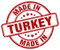 made in Turkey stamp Royalty Free Stock Photo