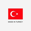 Made in Turkey sign Royalty Free Stock Photo