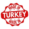 Made in Turkey sign or stamp