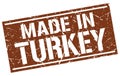 Made in Turkey stamp Royalty Free Stock Photo