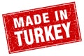 made in Turkey stamp Royalty Free Stock Photo