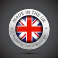 Made in the uk flag metal icon