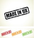 Made in the uk stamps Royalty Free Stock Photo