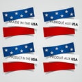 Made in the USA Badges Royalty Free Stock Photo