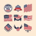 made in USA badges