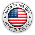 Made in the USA 3D icon Royalty Free Stock Photo