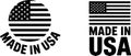 Made in USA Flag Labels - Vector Set Royalty Free Stock Photo