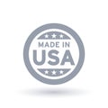 Made in USA icon. American product symbol.