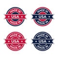 Made in USA icon symbol badge emblem vector illustration design Royalty Free Stock Photo