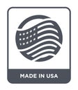 made in usa icon in trendy design style. made in usa icon isolated on white background. made in usa vector icon simple and modern Royalty Free Stock Photo