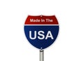 Made In The USA interstate sign