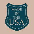 made in usa label. Vector illustration decorative design Royalty Free Stock Photo