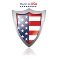 made in usa label. Vector illustration decorative design Royalty Free Stock Photo