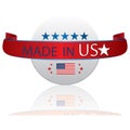 made in usa label. Vector illustration decorative design Royalty Free Stock Photo
