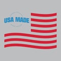 made in usa label. Vector illustration decorative design Royalty Free Stock Photo