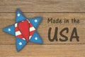 Made in the USA message Royalty Free Stock Photo