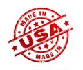 Made in usa rubber stamp illustration Royalty Free Stock Photo