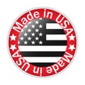 Made in the USA - Shield Royalty Free Stock Photo