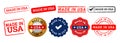 made in usa stamp and seal badge sign for country product business manufactured industry