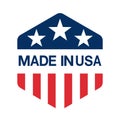 Made in USA United States of America. Compositio Royalty Free Stock Photo