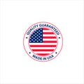 Made in USA. Vector stamp Royalty Free Stock Photo