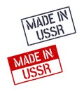 made in USSR stamp set, Soviet Union product labels