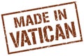 made in Vatican stamp Royalty Free Stock Photo