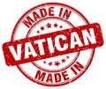 made in Vatican stamp Royalty Free Stock Photo