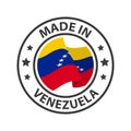 Made in Venezuela icon. Stamp sticker. Vector illustration