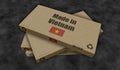 Made in Vietnam box pack 3d illustration