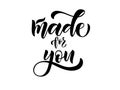 Made for you calligraphy text for clothes shopping