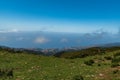 Madeira coastline near Calheta from viewpoint near Estrada Regional 105 road above Rabacal