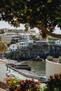 Madeira island beauty nature rocks ocean houses Royalty Free Stock Photo