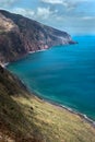 Madeira island coastline bay, view to atlantic ocean Royalty Free Stock Photo