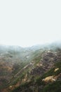 Madeira island Funchal beautiful clean street oito spring good weather mountains fog