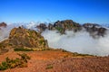 Madeira island mountain rock landscape view, Portugal Royalty Free Stock Photo